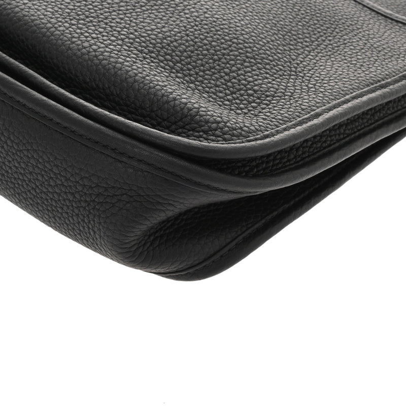 HERMES エルメス エヴリン3 PM ブラック U刻印(2022年頃) ユニセックス トリヨンクレマンス ショルダーバッグ 新同 中古 銀蔵