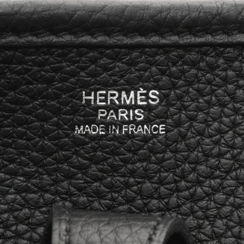 HERMES エルメス エヴリン3 PM ブラック U刻印(2022年頃) ユニセックス トリヨンクレマンス ショルダーバッグ 新同 中古 銀蔵