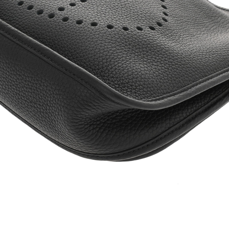 HERMES エルメス エヴリン3 PM ブラック U刻印(2022年頃) ユニセックス トリヨンクレマンス ショルダーバッグ 新同 中古 銀蔵