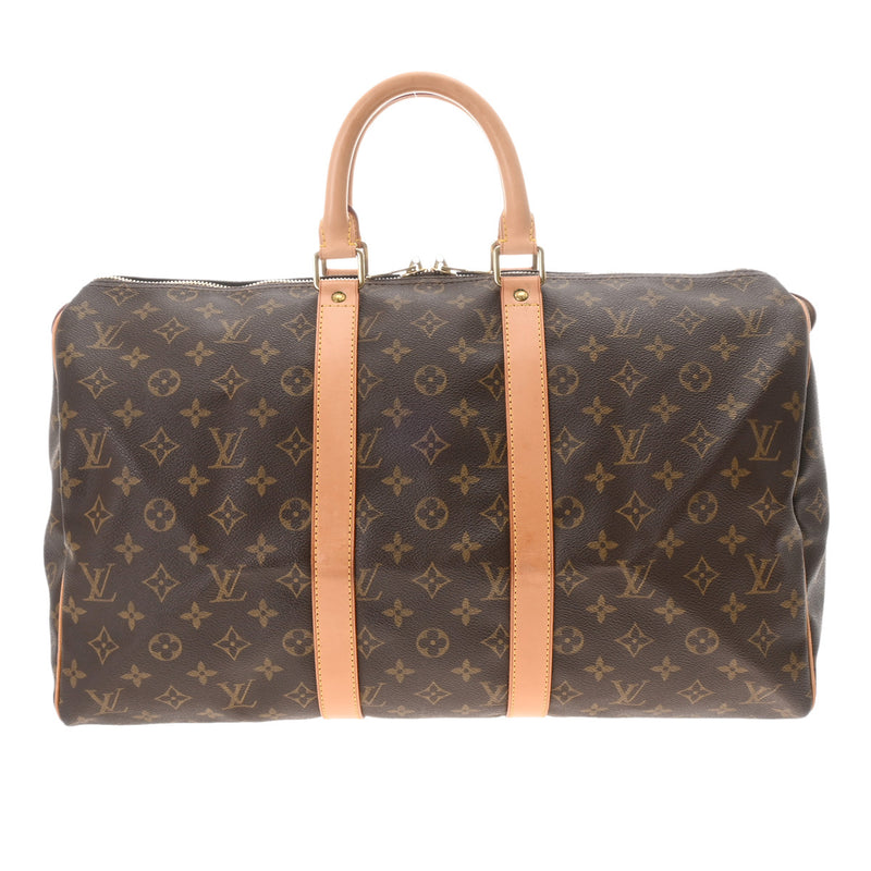 LOUIS VUITTON ルイヴィトン モノグラム キーポル 45 ブラウン M41428 ユニセックス モノグラムキャンバス ボストンバッグ ABランク 中古 銀蔵