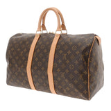 LOUIS VUITTON ルイヴィトン モノグラム キーポル 45 ブラウン M41428 ユニセックス モノグラムキャンバス ボストンバッグ ABランク 中古 銀蔵