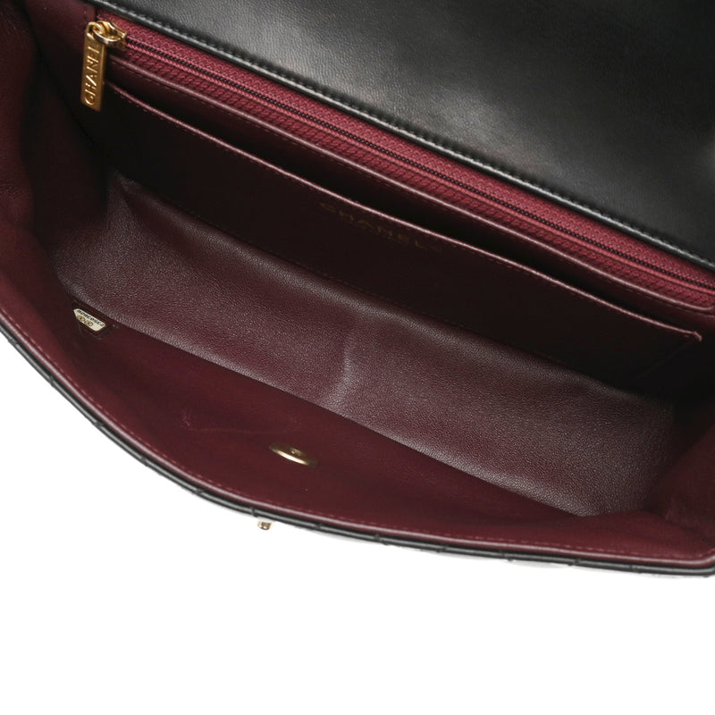 CHANEL シャネル マトラッセ シングルフラップ チェーンショルダー ブラック/カーキ A69900 レディース ラムスキン ショルダーバッグ Aランク 中古 銀蔵