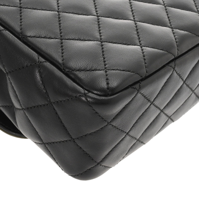 CHANEL シャネル マトラッセ シングルフラップ チェーンショルダー ブラック/カーキ A69900 レディース ラムスキン ショルダーバッグ Aランク 中古 銀蔵