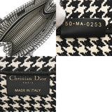 CHRISTIAN DIOR クリスチャンディオール ブックトート ミディアム ハウンドトゥース ブラック/ホワイト M1296ZRPIS レディース キャンバス ハンドバッグ 新同 中古 銀蔵