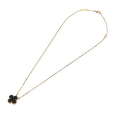 VAN CLEEF & ARPELS ヴァンクリーフ＆アーペル ヴィンテージ アルハンブラ オニキス VCARA45800 レディース K18イエローゴールド YG ネックレス Aランク 中古 銀蔵