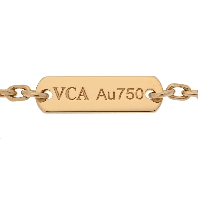 VAN CLEEF & ARPELS ヴァンクリーフ＆アーペル ヴィンテージ アルハンブラ マザーオブパール VCARA45900 レディース K18イエローゴールド YG ネックレス Aランク 中古 銀蔵