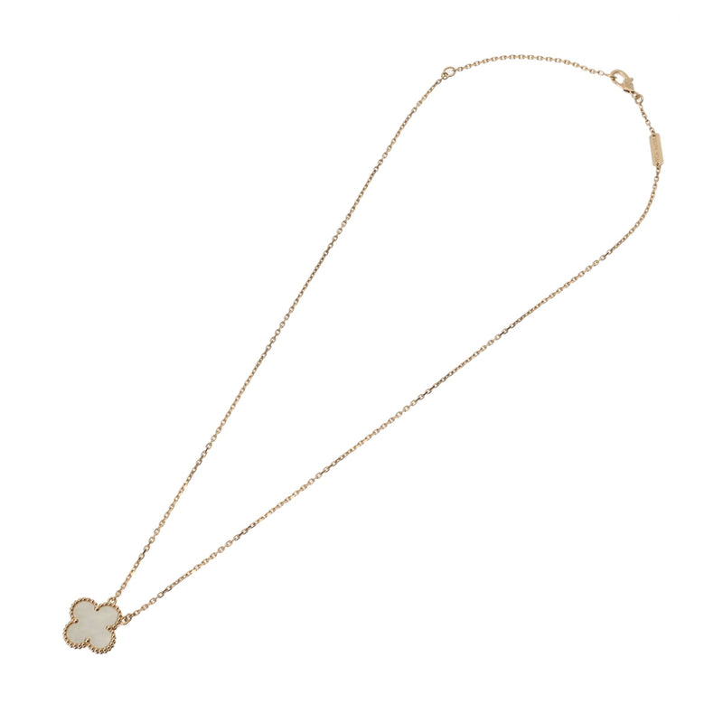VAN CLEEF & ARPELS ヴァンクリーフ＆アーペル ヴィンテージ アルハンブラ マザーオブパール VCARA45900 レディース K18イエローゴールド YG ネックレス Aランク 中古 銀蔵