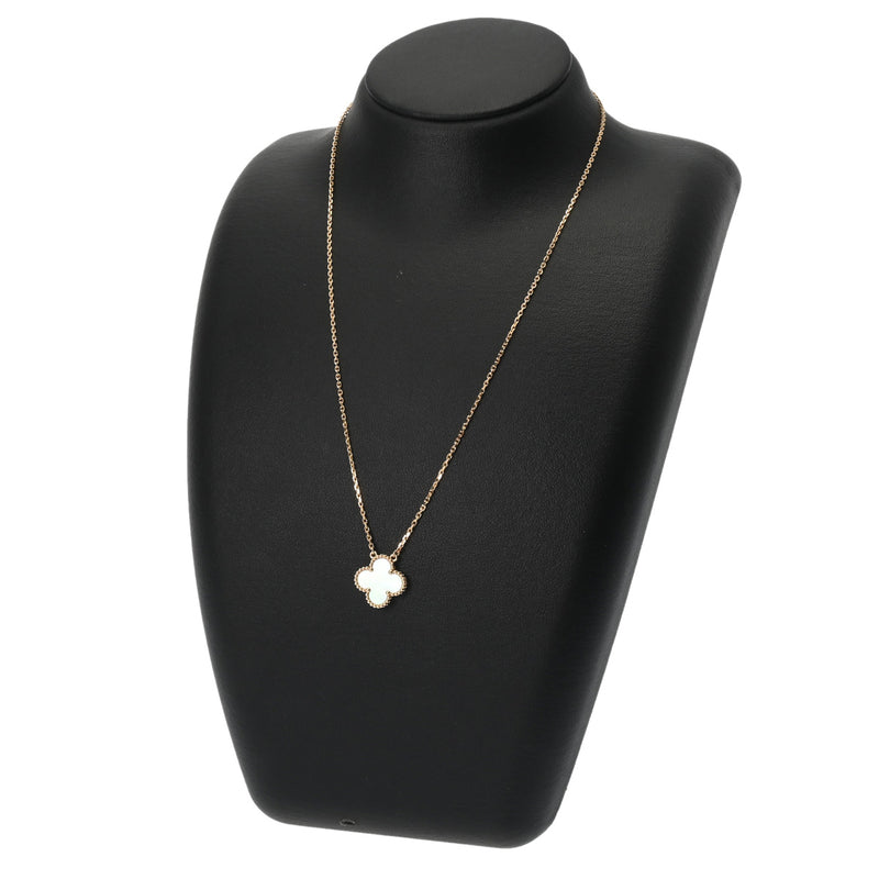 VAN CLEEF & ARPELS ヴァンクリーフ＆アーペル ヴィンテージ アルハンブラ マザーオブパール VCARA45900 レディース K18イエローゴールド YG ネックレス Aランク 中古 銀蔵
