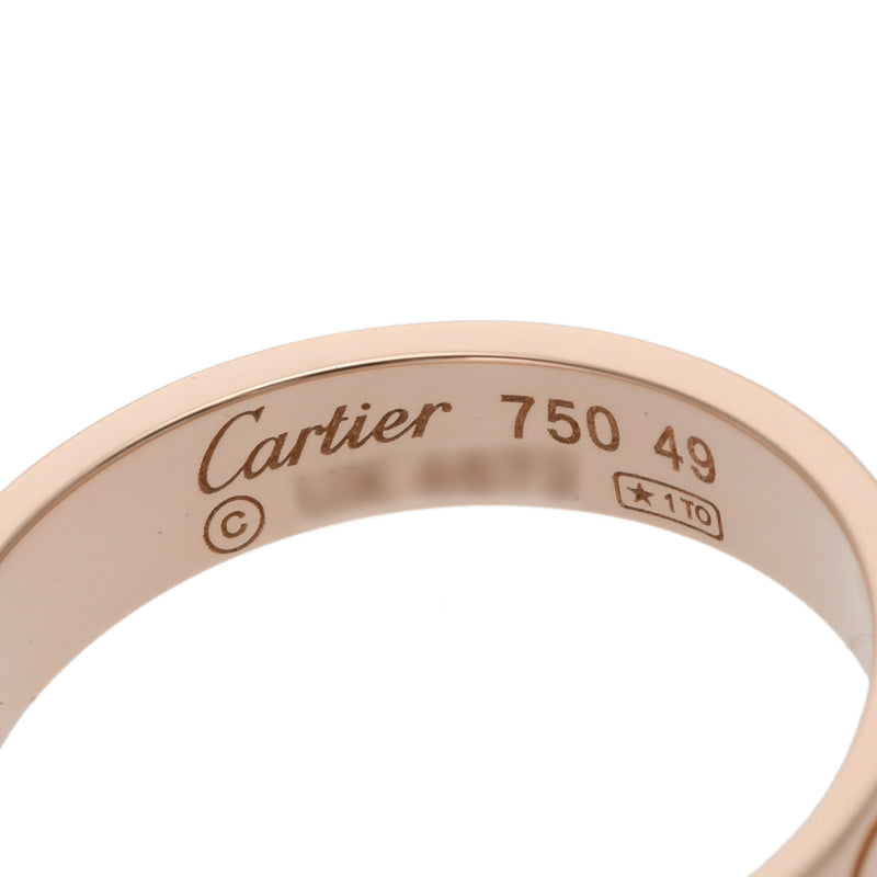 CARTIER カルティエ ミニラブリング #49 9号 レディース K18ピンクゴールド PG リング・指輪 Aランク 中古 銀蔵