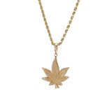 AVALANCHE アヴァランチ 楓モチーフ ユニセックス K10イエローゴールド YG ネックレス Aランク 中古 銀蔵