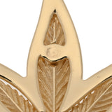 AVALANCHE アヴァランチ 楓モチーフ ユニセックス K10イエローゴールド YG ネックレス Aランク 中古 銀蔵