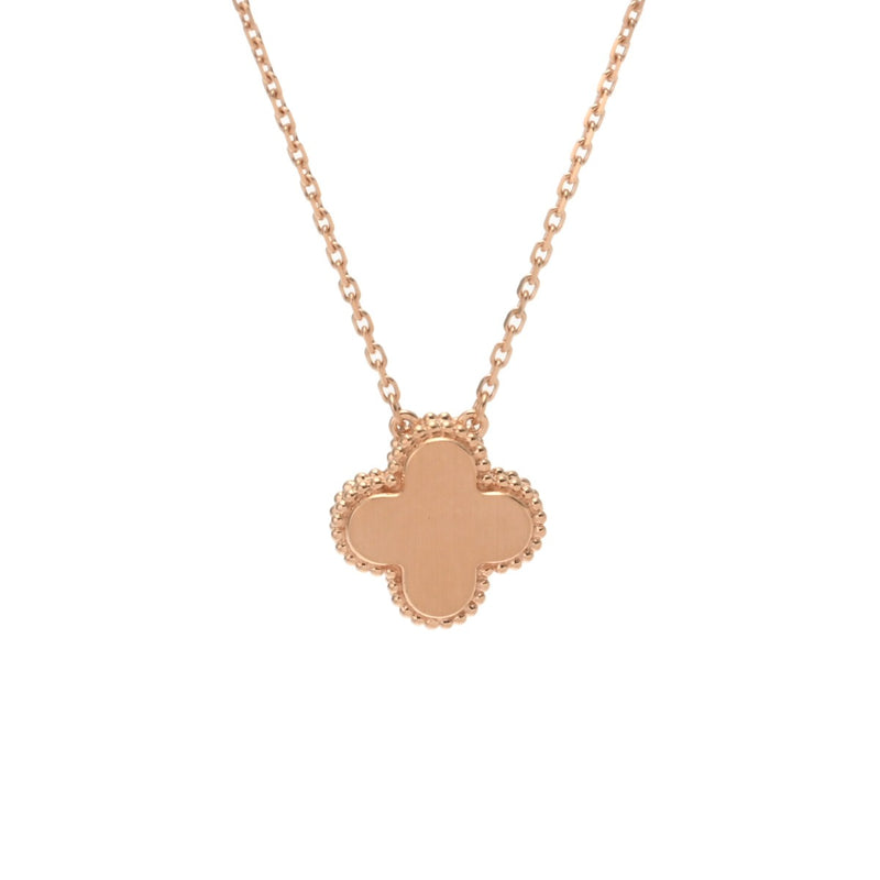 VAN CLEEF & ARPELS ヴァンクリーフ＆アーペル ヴィンテージ アルハンブラ ホリデーコレクション VCARP9T000 レディース K18ピンクゴールド PG ネックレス Aランク 中古 銀蔵