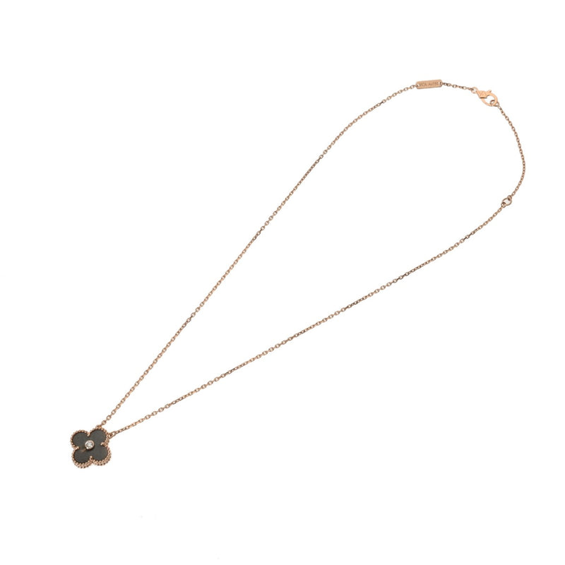 VAN CLEEF & ARPELS ヴァンクリーフ＆アーペル ヴィンテージ アルハンブラ ホリデーコレクション VCARP9T000 レディース K18ピンクゴールド PG ネックレス Aランク 中古 銀蔵