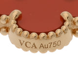 VAN CLEEF & ARPELS ヴァンクリーフ＆アーペル ヴィンテージ アルハンブラ カーネリアン VCARF35500 レディース K18イエローゴールド YG ブレスレット Aランク 中古 銀蔵