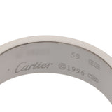 CARTIER カルティエ ラブリング #59 18.5号 ユニセックス K18ホワイトゴールド WG リング・指輪 Aランク 中古 銀蔵