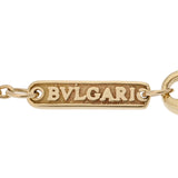 BVLGARI ブルガリ クロス エメラルド ダイヤ レディース K18イエローゴールド YG ネックレス Aランク 中古 銀蔵