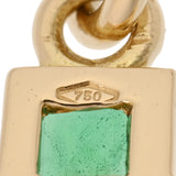 BVLGARI ブルガリ クロス エメラルド ダイヤ レディース K18イエローゴールド YG ネックレス Aランク 中古 銀蔵