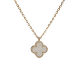VAN CLEEF & ARPELS ヴァンクリーフ＆アーペル スウィート アルハンブラ マザーオブパール VCARF69100 レディース K18イエローゴールド YG ネックレス Aランク 中古 銀蔵
