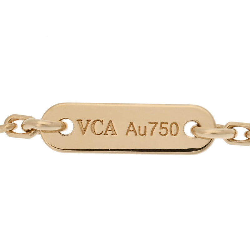 VAN CLEEF & ARPELS ヴァンクリーフ＆アーペル スウィート アルハンブラ マザーオブパール VCARF69100 レディース K18イエローゴールド YG ネックレス Aランク 中古 銀蔵