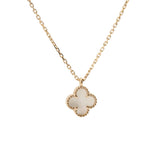VAN CLEEF & ARPELS ヴァンクリーフ＆アーペル スウィート アルハンブラ マザーオブパール VCARF69100 レディース K18イエローゴールド YG ネックレス Aランク 中古 銀蔵