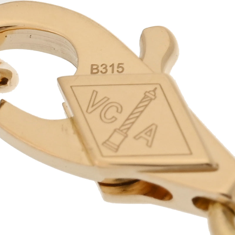 VAN CLEEF & ARPELS ヴァンクリーフ＆アーペル スウィート アルハンブラ マザーオブパール VCARF69100 レディース K18イエローゴールド YG ネックレス Aランク 中古 銀蔵