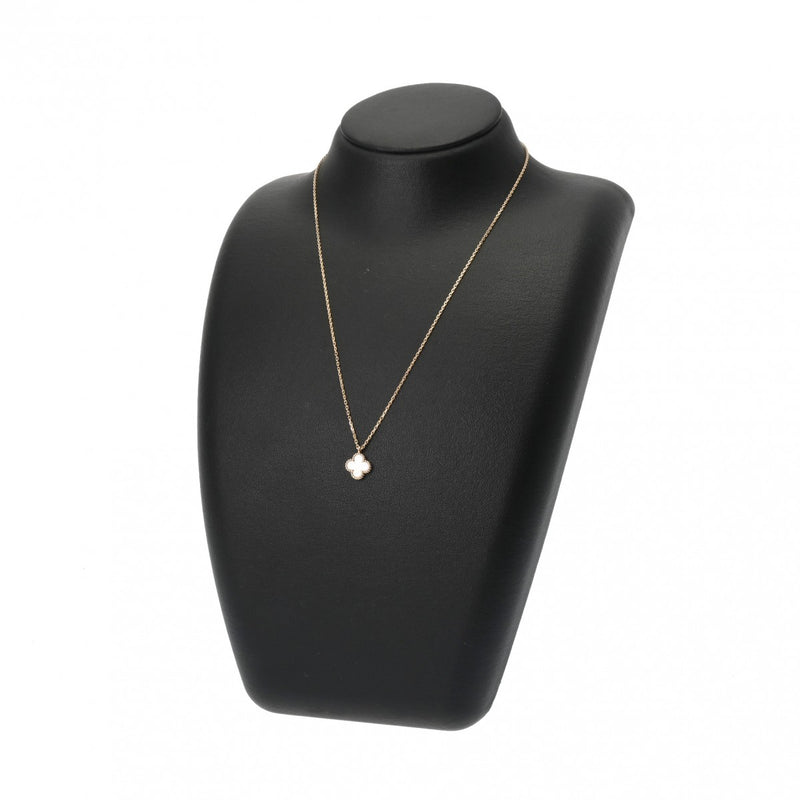 VAN CLEEF & ARPELS ヴァンクリーフ＆アーペル スウィート アルハンブラ マザーオブパール VCARF69100 レディース K18イエローゴールド YG ネックレス Aランク 中古 銀蔵
