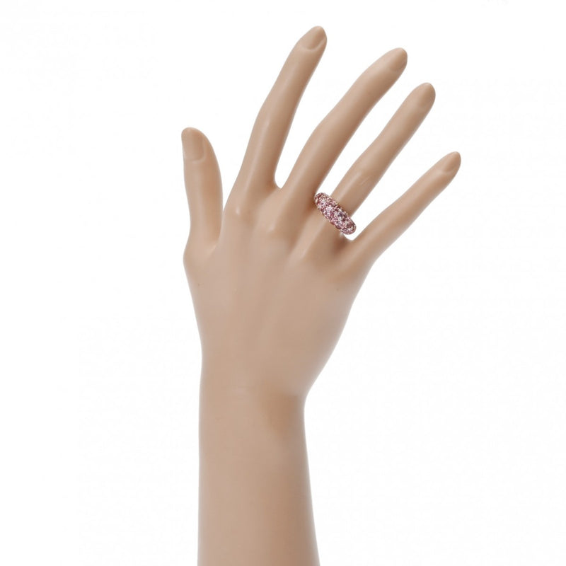 Ponte Vecchio ポンテヴェキオ ピッコリーニリング ダイヤ0.11ct ピンクサファイア1.10ct 11号 レディース K18ピンクゴールド PG リング・指輪 Aランク 中古 銀蔵
