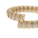 BVLGARI ブルガリ トゥボガス レディース K18イエローゴールド YG ステンレス ブレスレット Aランク 中古 銀蔵