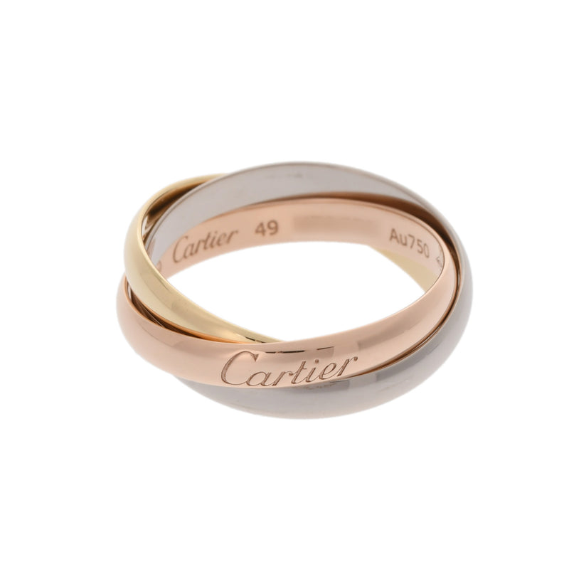 CARTIER カルティエ トリニティ スリーカラー #49 9号 レディース K18PG/WG/YG リング・指輪 Aランク 中古 銀蔵