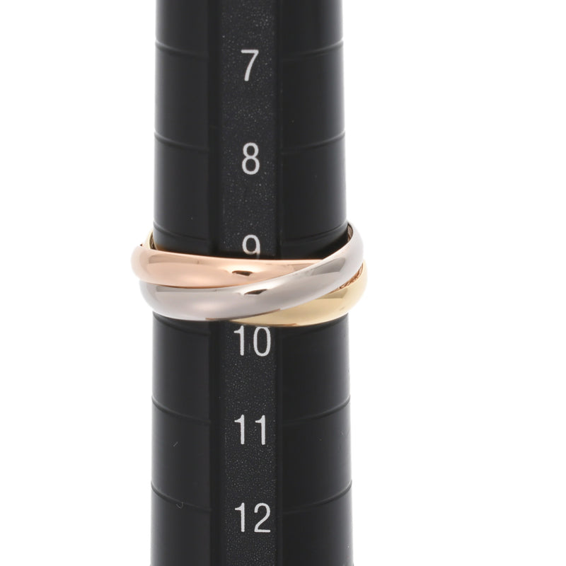 美品★ カルティエ トリニティリング スモール 49 約3.6g 幅約1.9㎜ カルティエ トリニティ スリーカラー #49 レディース リング
