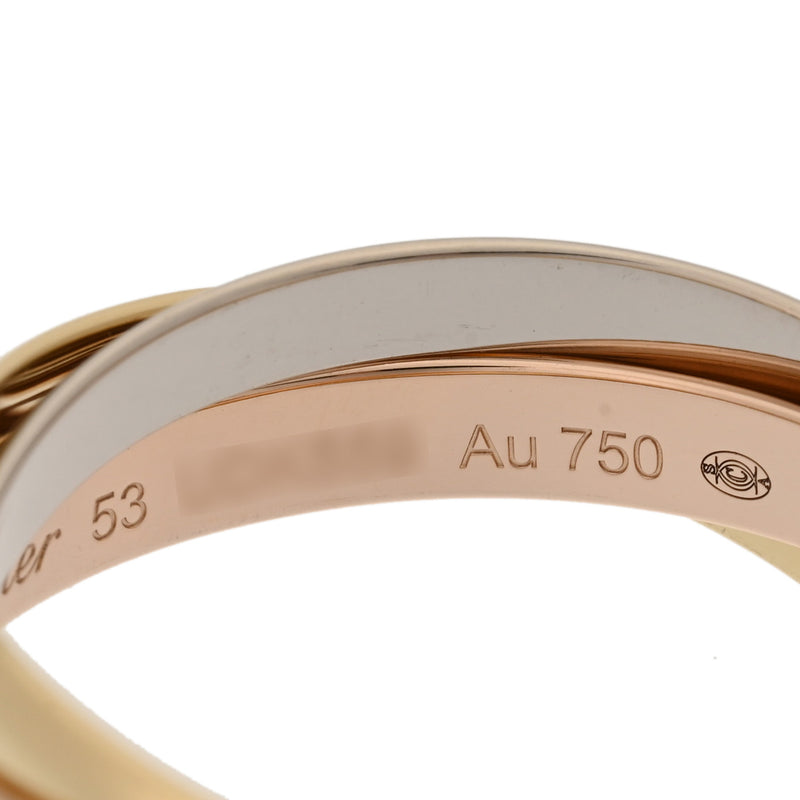 CARTIER カルティエ トリニティ スリーカラー #53 13号 レディース K18PG/WG/YG リング・指輪 Aランク 中古 銀蔵