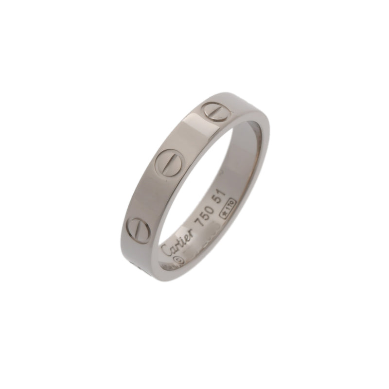 CARTIER カルティエ ミニラブ リング #51 11号 レディース K18ホワイトゴールド WG リング・指輪 Aランク 中古 銀蔵