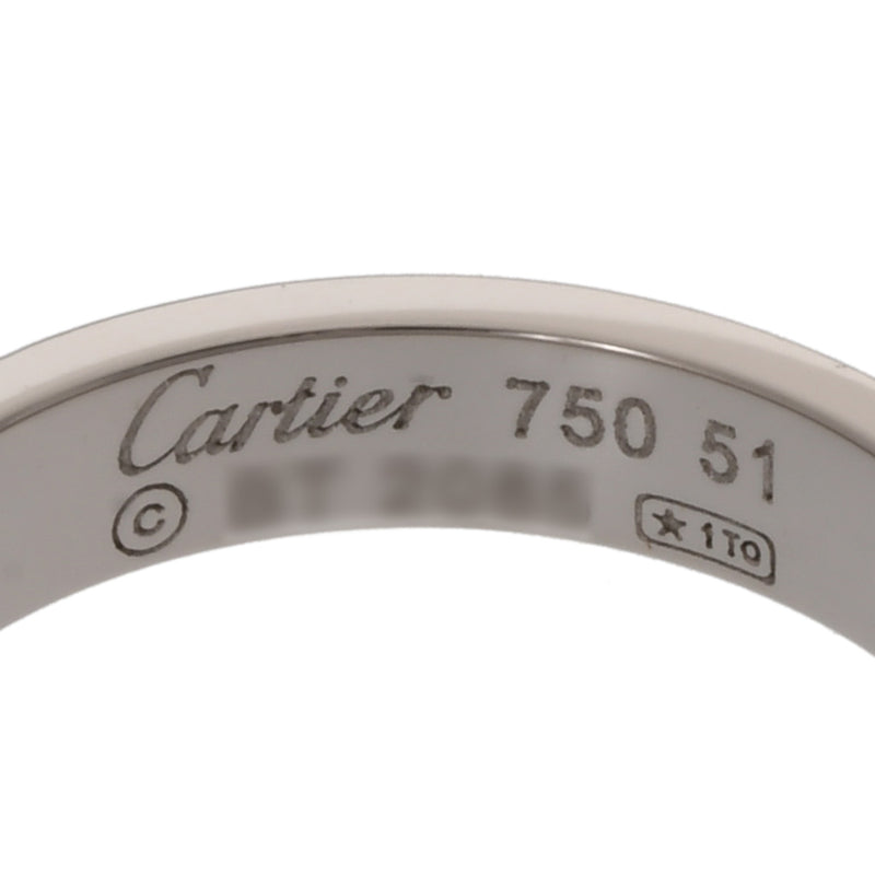 CARTIER カルティエ ミニラブ リング #51 11号 レディース K18ホワイトゴールド WG リング・指輪 Aランク 中古 銀蔵
