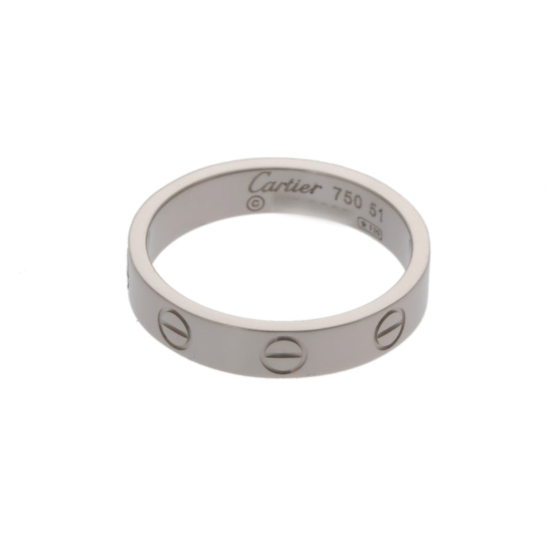 CARTIER カルティエ ミニラブ リング #51 11号 レディース K18ホワイトゴールド WG リング・指輪 Aランク 中古 銀蔵
