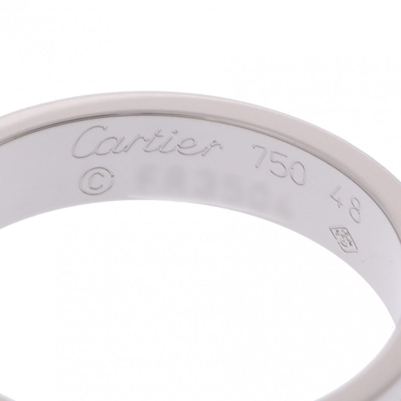 CARTIER カルティエ ミニラブリング #48 8号 レディース K18ホワイトゴールド WG リング・指輪 Aランク 中古 銀蔵