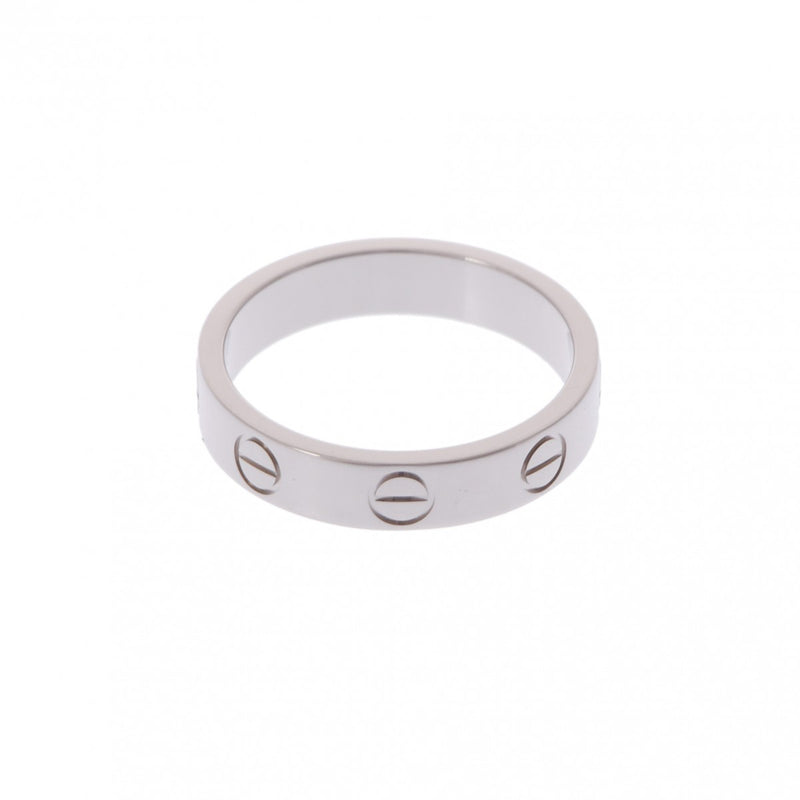 CARTIER カルティエ ミニラブリング #48 8号 レディース K18ホワイトゴールド WG リング・指輪 Aランク 中古 銀蔵