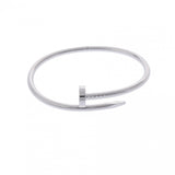 CARTIER カルティエ ジュストアンクル 新型 #17 レディース K18ホワイトゴールド WG ブレスレット Aランク 中古 銀蔵