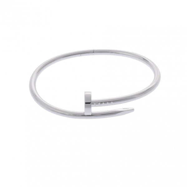 CARTIER カルティエ ジュストアンクル 新型 #17 レディース K18ホワイトゴールド WG ブレスレット Aランク 中古 銀蔵