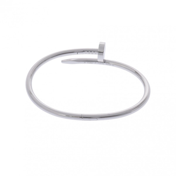 CARTIER カルティエ ジュストアンクル 新型 #17 レディース K18ホワイトゴールド WG ブレスレット Aランク 中古 銀蔵