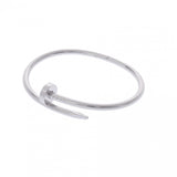 CARTIER カルティエ ジュストアンクル 新型 #17 レディース K18ホワイトゴールド WG ブレスレット Aランク 中古 銀蔵