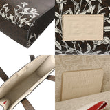 BALLY バリー クリスタリア フラワーモチーフ ブラウン レディース PVC トートバッグ Aランク 中古 銀蔵