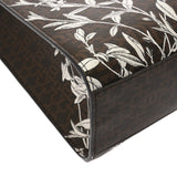 BALLY バリー クリスタリア フラワーモチーフ ブラウン レディース PVC トートバッグ Aランク 中古 銀蔵