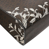 BALLY バリー クリスタリア フラワーモチーフ ブラウン レディース PVC トートバッグ Aランク 中古 銀蔵