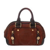 LOUIS VUITTON ルイヴィトン クルーズライン スタンプバッグ PM ブラウン M95238 レディース レザー/スエード ハンドバッグ Bランク 中古 銀蔵