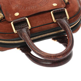 LOUIS VUITTON ルイヴィトン クルーズライン スタンプバッグ PM ブラウン M95238 レディース レザー/スエード ハンドバッグ Bランク 中古 銀蔵