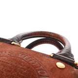 LOUIS VUITTON ルイヴィトン クルーズライン スタンプバッグ PM ブラウン M95238 レディース レザー/スエード ハンドバッグ Bランク 中古 銀蔵