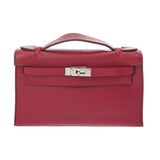 HERMES エルメス ポシェットケリー ルビー □O刻印(2011年頃) レディース ヴォースイフト ハンドバッグ ABランク 中古 銀蔵