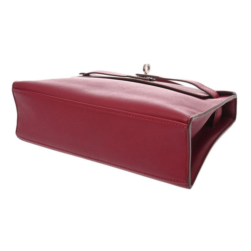 HERMES エルメス ポシェットケリー ルビー □O刻印(2011年頃) レディース ヴォースイフト ハンドバッグ ABランク 中古 銀蔵