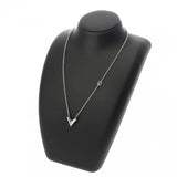 LOUIS VUITTON ルイヴィトン エセンシャルV 新型 シルバー M63197 レディース メタル ネックレス ABランク 中古 銀蔵