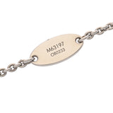 LOUIS VUITTON ルイヴィトン エセンシャルV 新型 シルバー M63197 レディース メタル ネックレス ABランク 中古 銀蔵